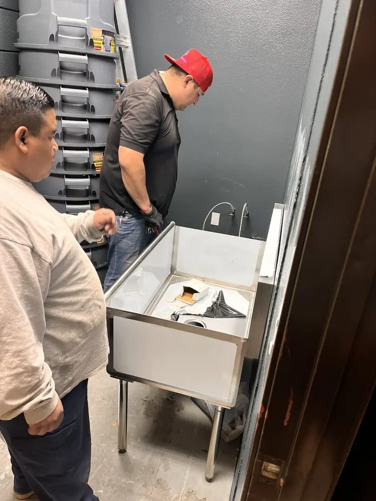 Commercial plumbing and sink installation in Riverwinds